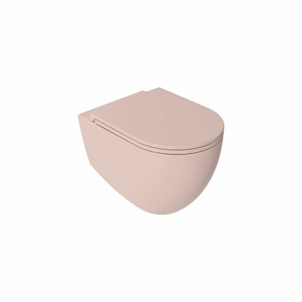 Infinity CleaRim Wall Hung WC Salmon