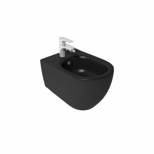 Infinity Wall Hung Bidet Black